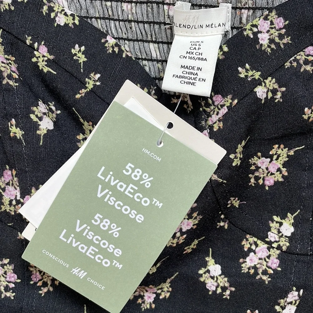 NWT H&M Long Sleeve Crop Top - Picture 4 of 7